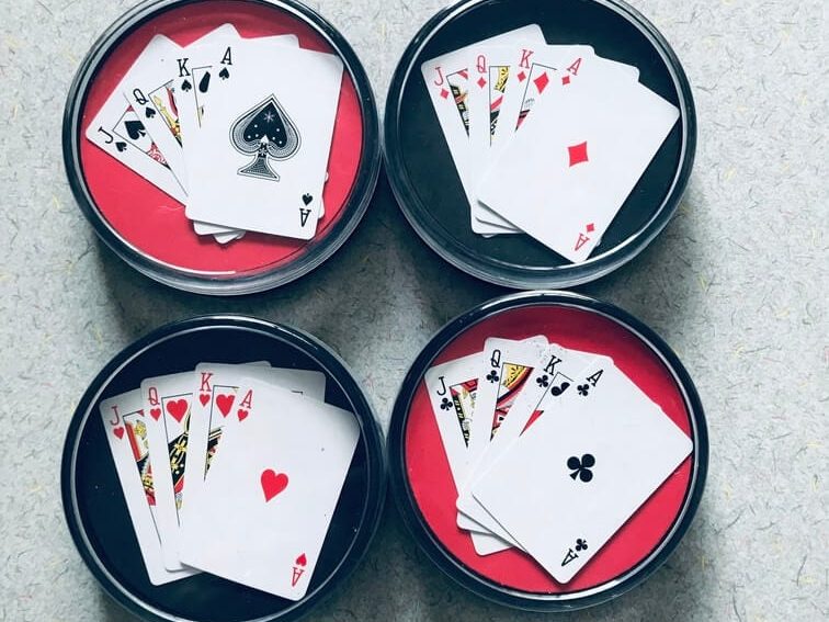 Playing Card Display Case Coasters