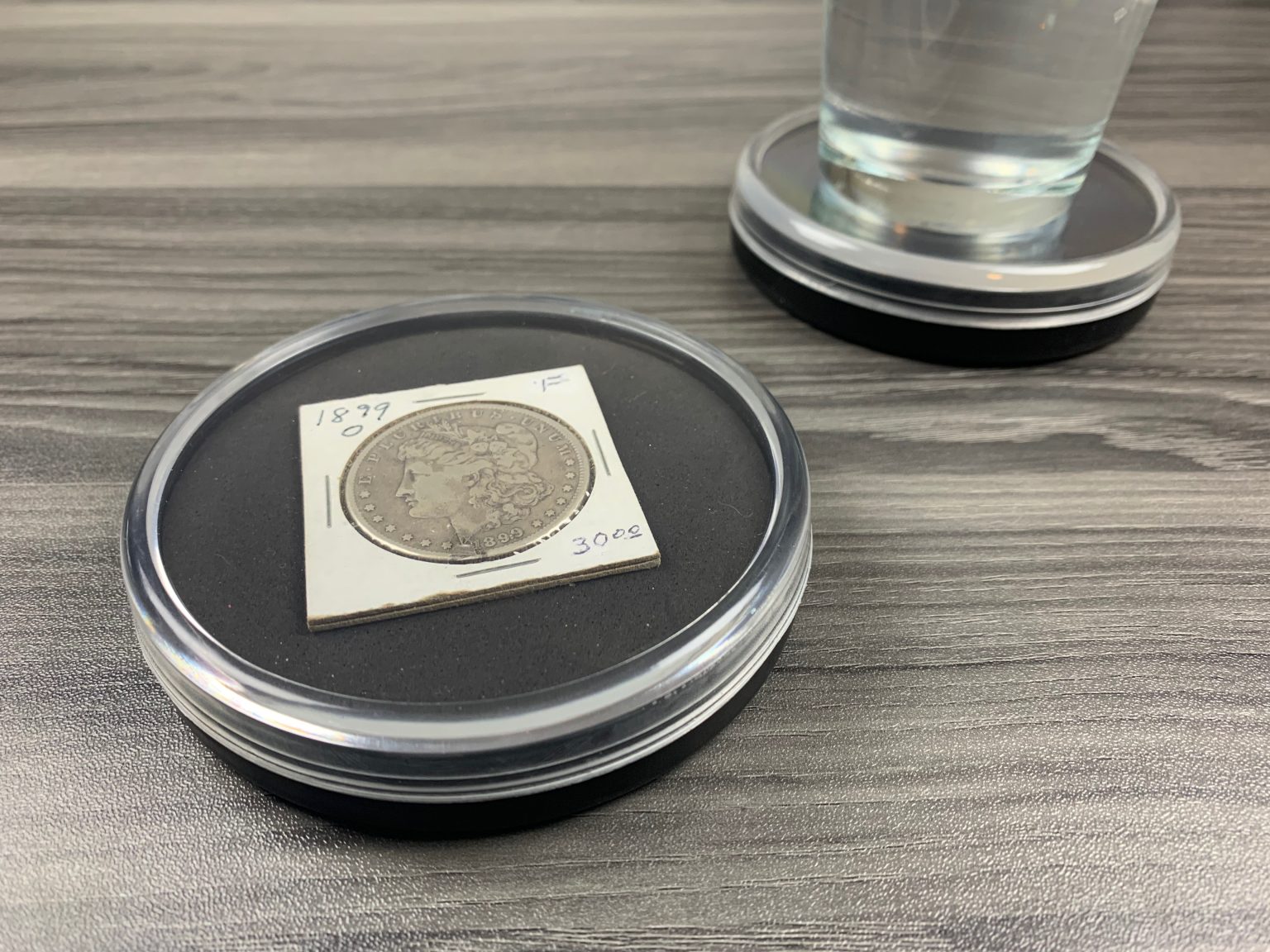 Antique Coin Holder Coaster | Antique Coin Display Case | Coin Holder